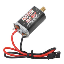 Moteur RC brossé noir, 7,2 V 180 80T, 6,3 mm/2,0 mm