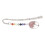 Marque-page Stone Tree 7 chakras cristal fraise 15