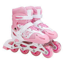 Roller Skates 3-In-1 Adjustable Inline Skates For Kids And Adults Indoor Outdoor Girls Boys Men Women