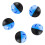 Baseball 5-Pack Practice Baseballs Hollow Core Limited Flight Blue Softball-Style Balls 1