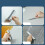 Water Blade Glass Scraper – Portable Multipurpose Car Squeegee, White Gray 5