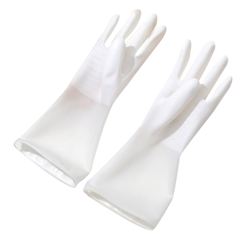 Reusable Waterproof Rubber Kitchen Gloves Skid-Resistant for Dish & Vegetables-image-OPC-PJDXHRS-NEW