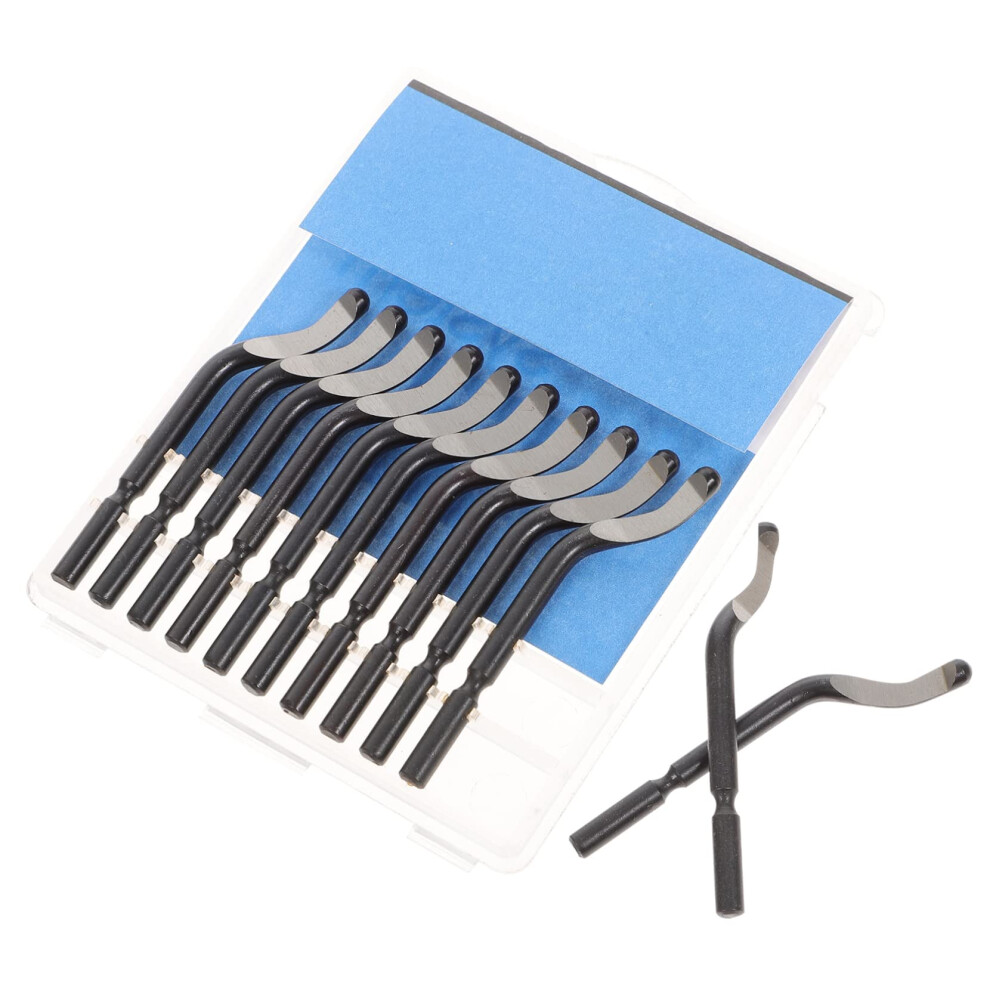 Deburring Blade M2 Black, Rotating Deburring Tool Blades, Deburring Cutter Inserts, Pack Of 10 6276012255132
