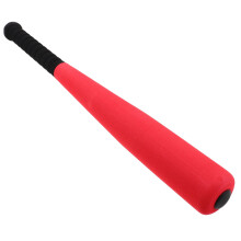 Soft Foam Baseball Bat Toddler Size Red Color Lightweight Baseball Training Toy For Outdoor Garden Fun