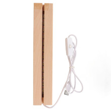 Base per display LED rettangolare, 18 cm / 7,09 in, luce calda