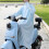 Sky Blue UV Sun Protection Cycling Suit, Free Size, Polyester 10