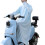Sky Blue UV Sun Protection Cycling Suit, Free Size, Polyester 2