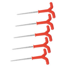 Red ABS Iron Ice Fishing Tent Peg 18.5cm Quick Fix Kit