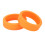 Silikon-Kofferrollenabdeckung, Geräuschdämmend, Orange, passt auf 6cm Räder 8