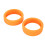 Silikon-Kofferrollenabdeckung, Geräuschdämmend, Orange, passt auf 6cm Räder 15