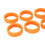 Silikon-Kofferrollenabdeckung, Geräuschdämmend, Orange, passt auf 6cm Räder 11