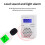 Mini-Kohlenmonoxidmelder mit LCD-Display 78*48*25mm Notfallalarm 6