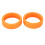 Silikon-Kofferrollenabdeckung, Geräuschdämmend, Orange, passt auf 6cm Räder 7