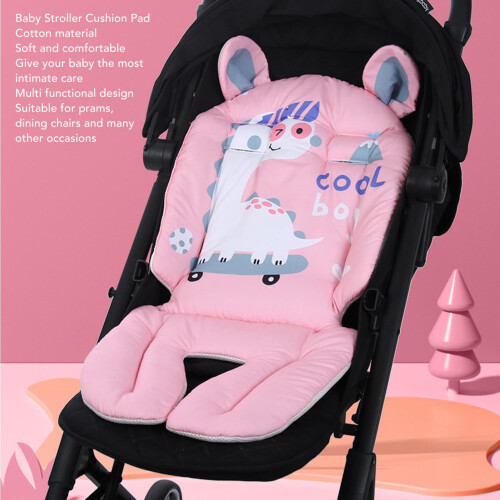 Pink Dinosaur Multi-Functional Cotton Baby Stroller Seat Cushion Pad 2