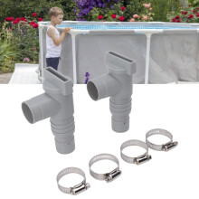 Pool-Abschieberventil PVC Einfach zu installieren Pool-Stopfen Ventile Austausch für 32mm Schlauch, verbunden mit dem Pool