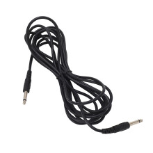 6,3 mm 5 m Schwarzes Gitarrenkabel mit Anti-Störschutz