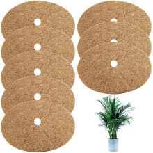 Coconut Mats Pack Of 8 30 Cm Coconut Fibres Mulch Ring Tree Protection Mat Winter Protection For Potted Plants