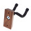 Supporto a parete trapezoidale per chitarra in noce nero 12