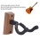 Supporto a parete trapezoidale per chitarra in noce nero 4