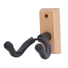 Supporto da parete per chitarra in legno di faggio trapezoidale