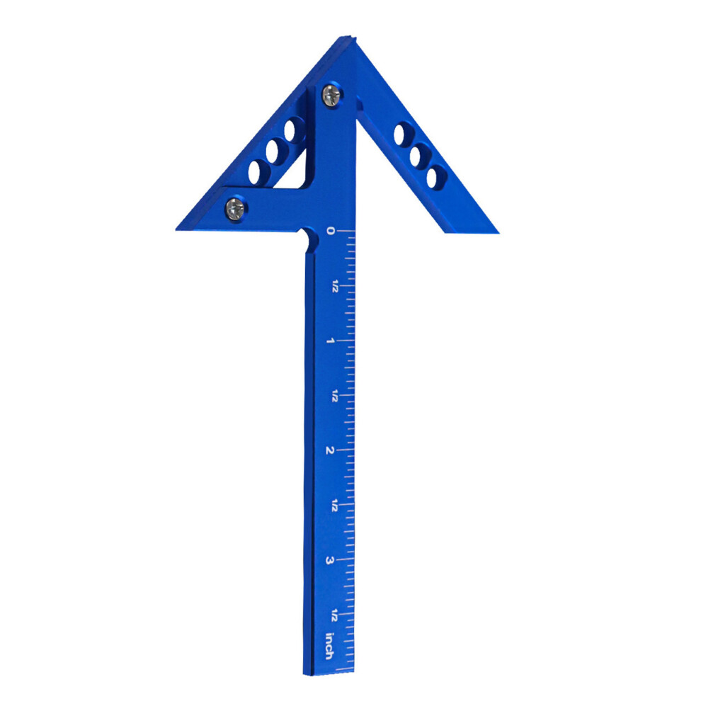 Center Gauge 45/90 Aluminum Alloy Woodworking Line Ruler For Precise Measuring 8721336189406