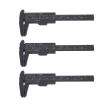 10Pcs Black 80mm Eyebrow Microblading Measuring Ruler Caliper Tool