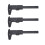 10Pcs Black 80mm Eyebrow Microblading Measuring Ruler Caliper Tool 1