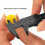 10Pcs Black 80mm Eyebrow Microblading Measuring Ruler Caliper Tool 4