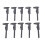 10Pcs Black 80mm Eyebrow Microblading Measuring Ruler Caliper Tool 3