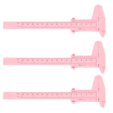 10PCS Pink Microblading Rulers – 150mm Eyebrow Measuring Tools