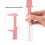 10PCS Pink Microblading Rulers – 150mm Eyebrow Measuring Tools 9