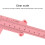 10PCS Pink Microblading Rulers – 150mm Eyebrow Measuring Tools 8