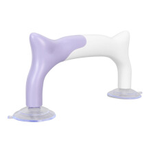 Purple & White Ruler Handle Set – Durable ABS PVC, 13.2x8cm