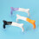 Purple & White Ruler Handle Set – Durable ABS PVC, 13.2x8cm 7