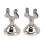 2 pezzi Supporti per numeri da tavolo - 40-46 g, argento, a spirale 3
