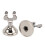 2 pezzi Supporti per numeri da tavolo - 40-46 g, argento, a spirale 16