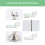 2 pezzi Supporti per numeri da tavolo - 40-46 g, argento, a spirale 4