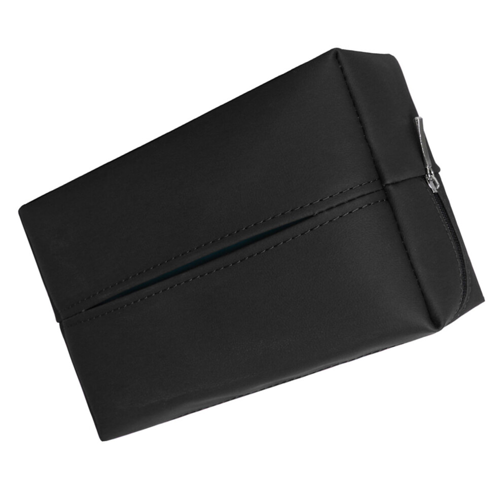 Nappa Leather Hanging Car Tissue Box Backseat Napkin Dispenser 10X10cm 9391336200624