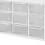 White Nine Square Grid Drawer Desktop Organizer Plastic Storage Box 9