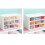 White Nine Square Grid Drawer Desktop Organizer Plastic Storage Box 4