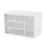 White Nine Square Grid Drawer Desktop Organizer Plastic Storage Box 2