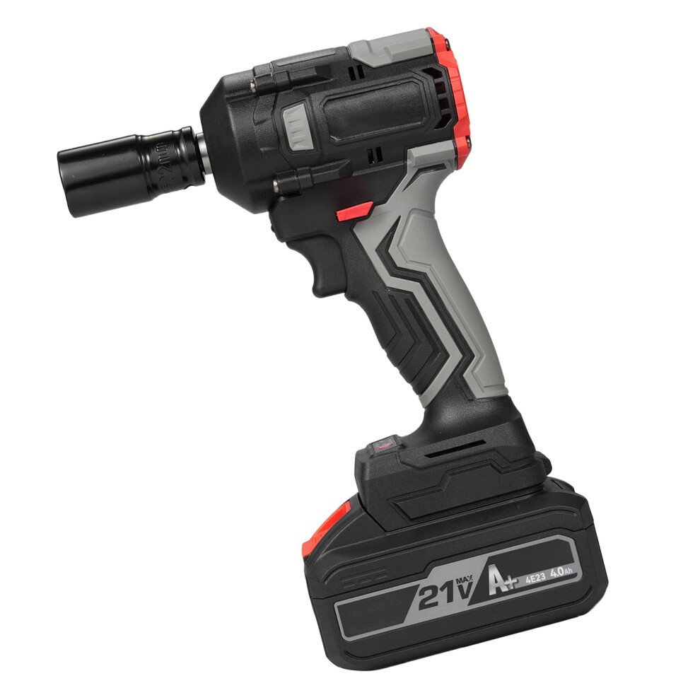 21V Cordless Impact Wrench 350Nm Brushless 4.0Ah with Accessories