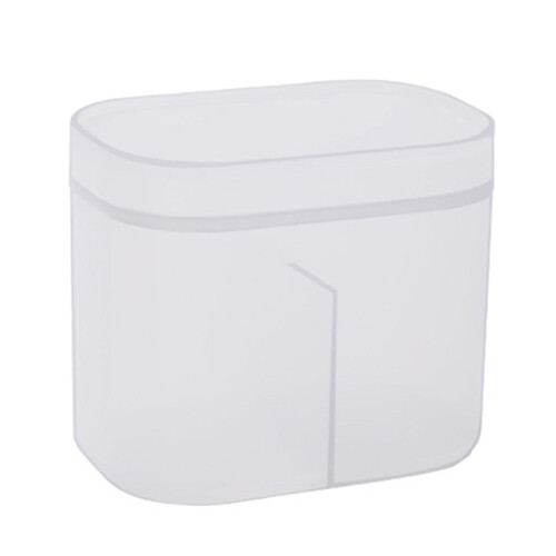 Plastic Cotton Swab Box with 2 Compartments, Lids, 10.5x7x6.8cm 2