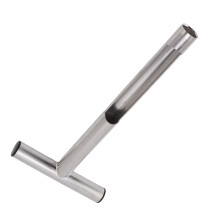 Bodenprobennahmegerät aus 304er Edelstahl, tragbares T-Griff Bodenprobenwerkzeug, ideal für Landwirtschaft, Garten und Rasen, 30,5 cm