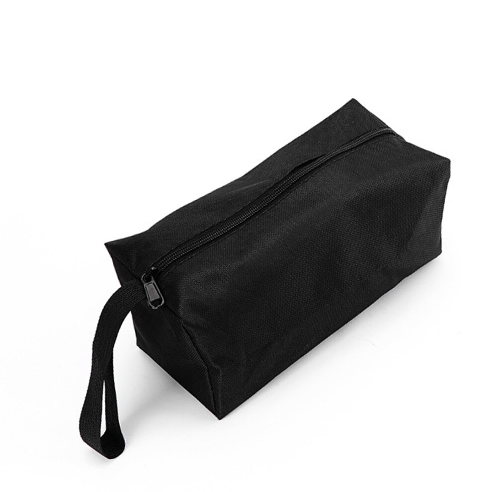 Multi-Purpose Oxford Zipper Tool Bag 25X10x10cm Portable Storage Black 4621336210961