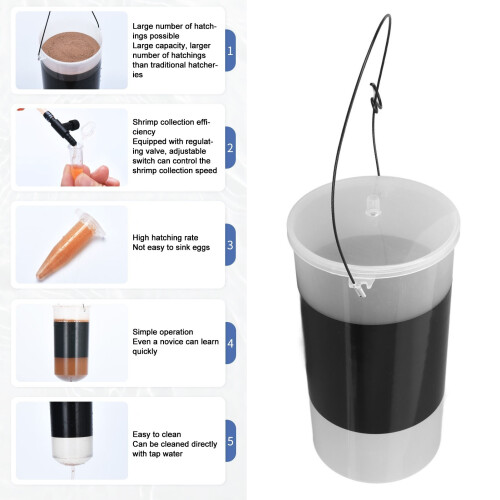 Großer Kapazitäts-Plastik-Garnelen-Eier-Inkubator mit Regelventil 2