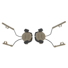 2 Stück Aufhängungssatz für Kopfbügel Helm 19‑21 mm Schienenadapter Drehbarer Kopfhörer Jagd Ohrenschützer Halter Erdbeerfarben