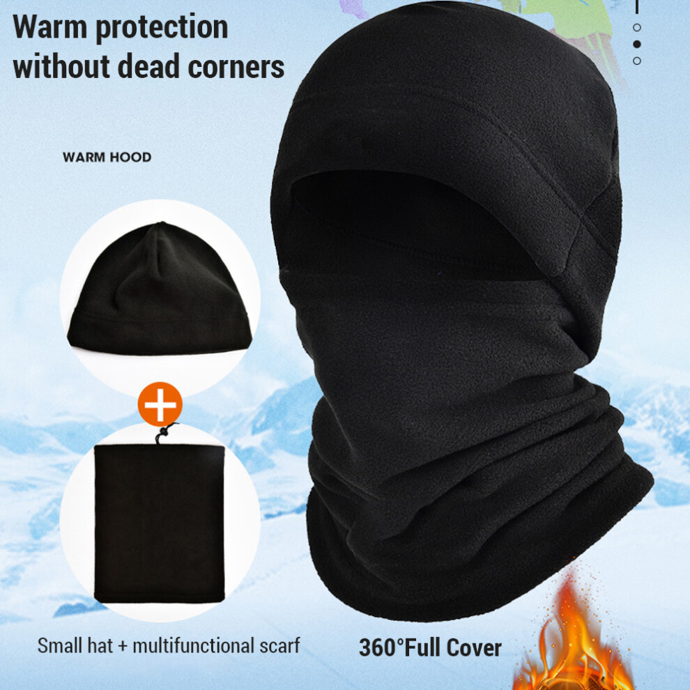 Winter Polar Fleece Mask & Scarf Set for Men Women, 56cm Fits-image-OPC-PJDXP6Q-NEW
