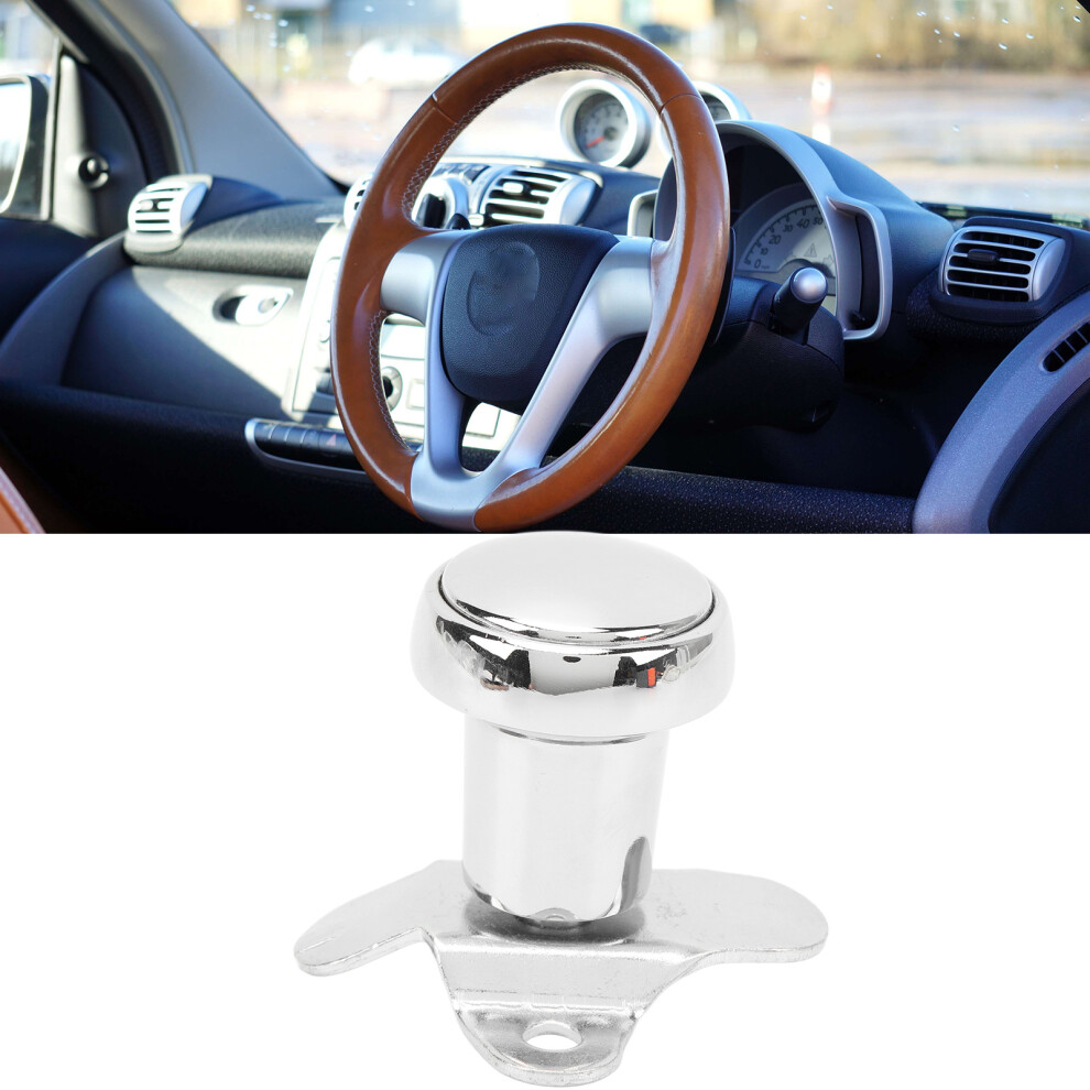 Chrome Steering Wheel Spinner Knob 12-40Mm Aluminum, Easy Install 3431336225022