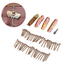 50 Sets Zinc Plated Fence Wire Fasteners with Hex Wrench for Repair